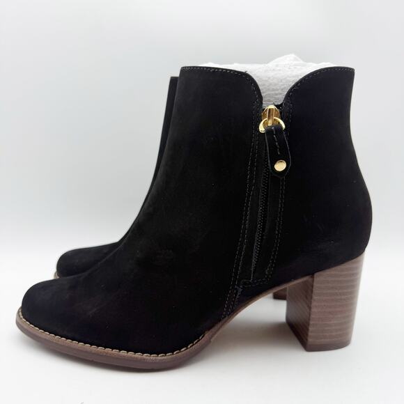 Marc Joseph New York Womens Grand Central Ankle Bootie US 7 M Black Nubuck NWOB - Picture 7 of 11
